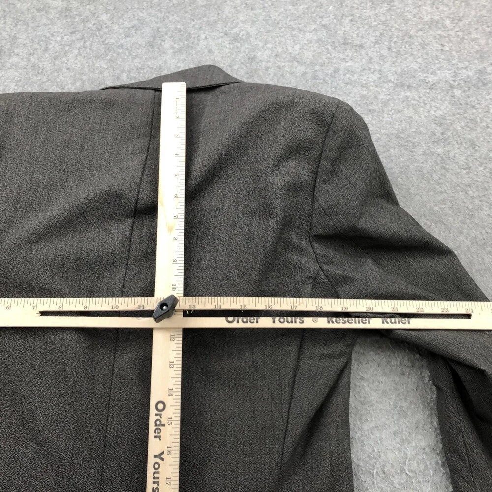 Zara Man Blazer Mens 40 Gray Double Breasted Patch Pocket Sport Coat Jacket